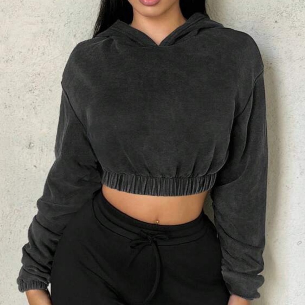 Cropped hoodie